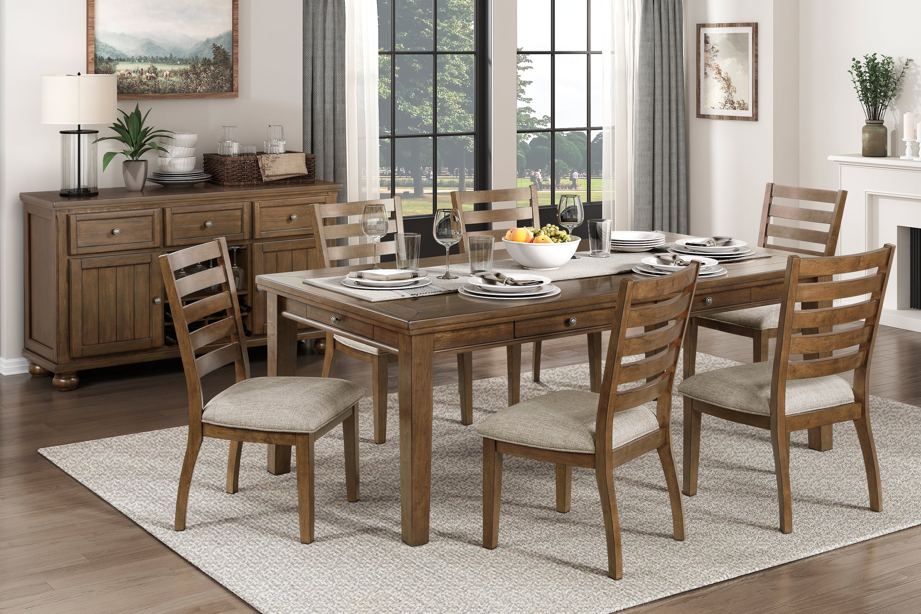 modern dining room set 7 piece