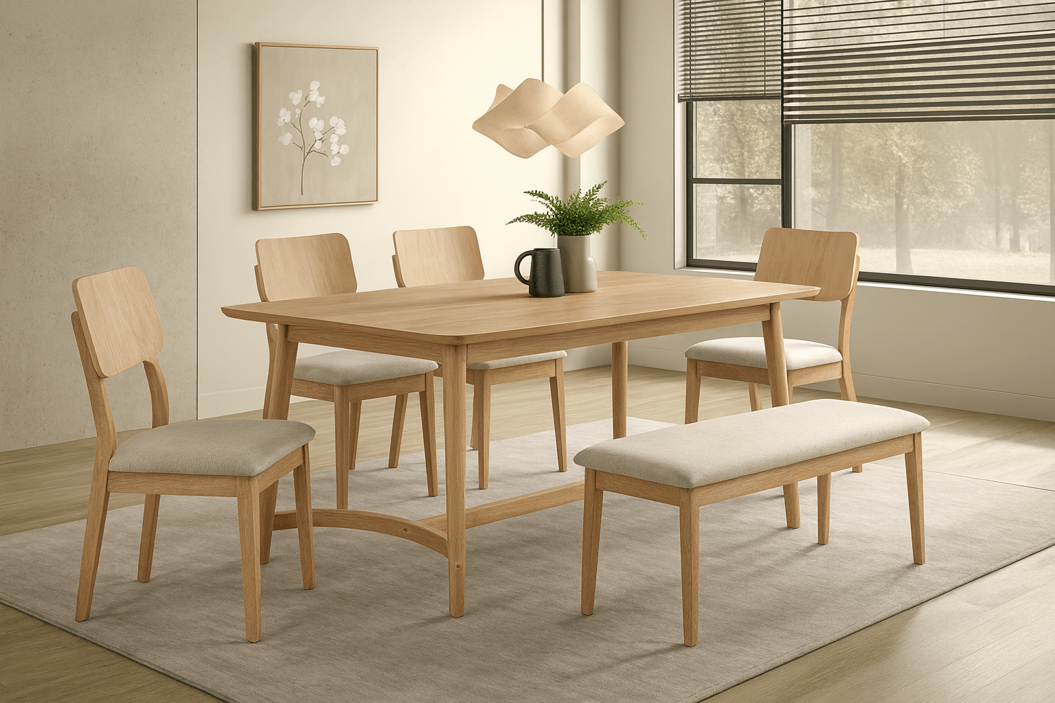 Arden 6-Piece Dining Set Dining Set Berch Furniture