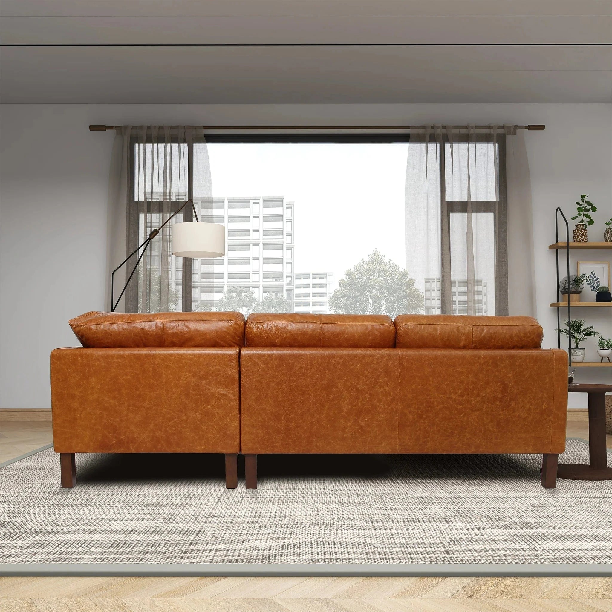 Juno Leather Sectional Sectional Berch Furniture