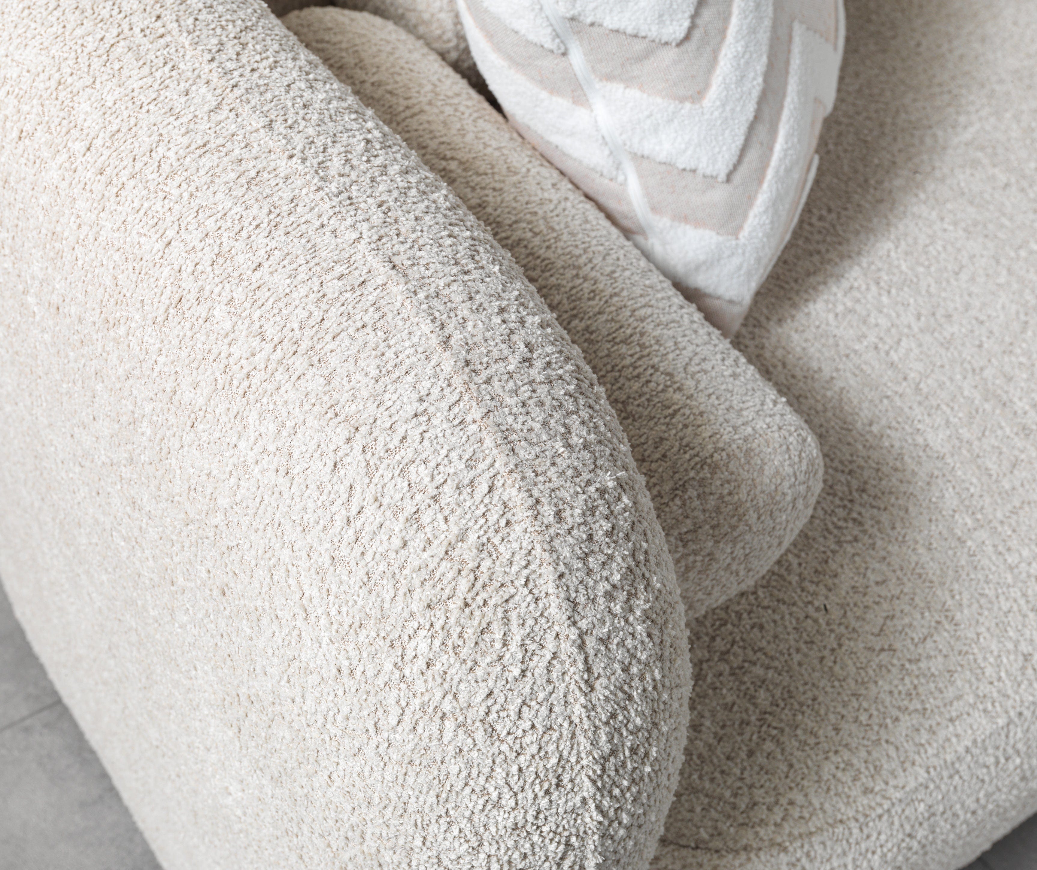 Liva Boucle Sectional Sand Sectional Berch Furniture