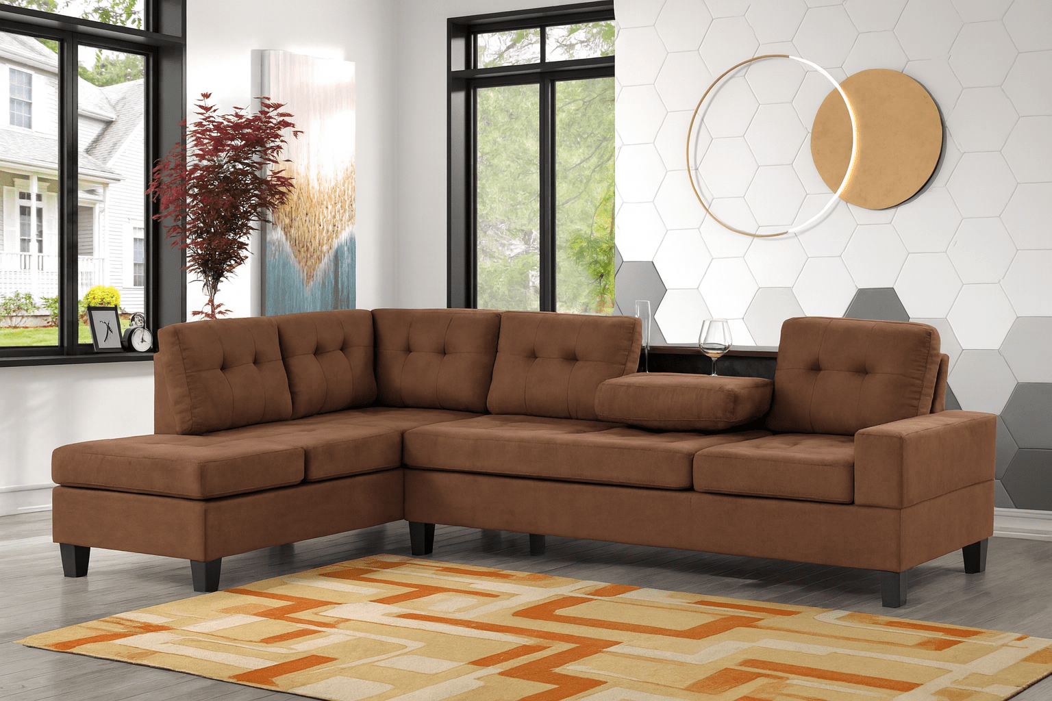 Marlon Reversible Sectional Sectional Berch Furniture