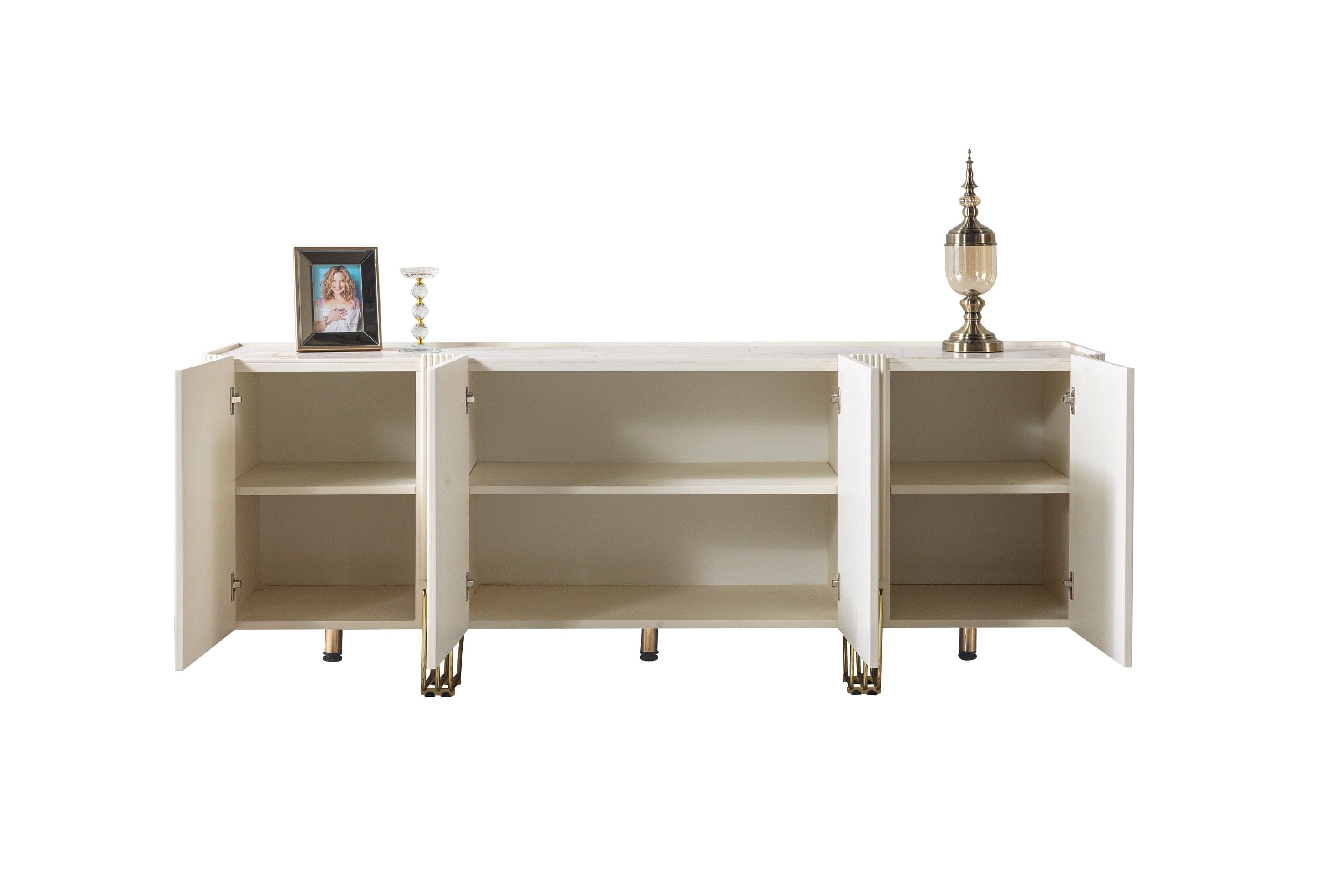 Santana Ivory Dining Server Server Berch Furniture