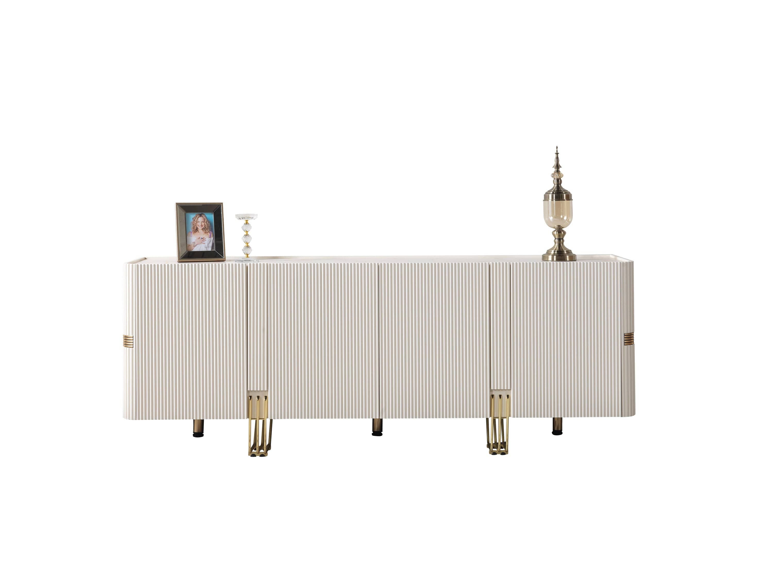 Santana Ivory Dining Server Server Berch Furniture