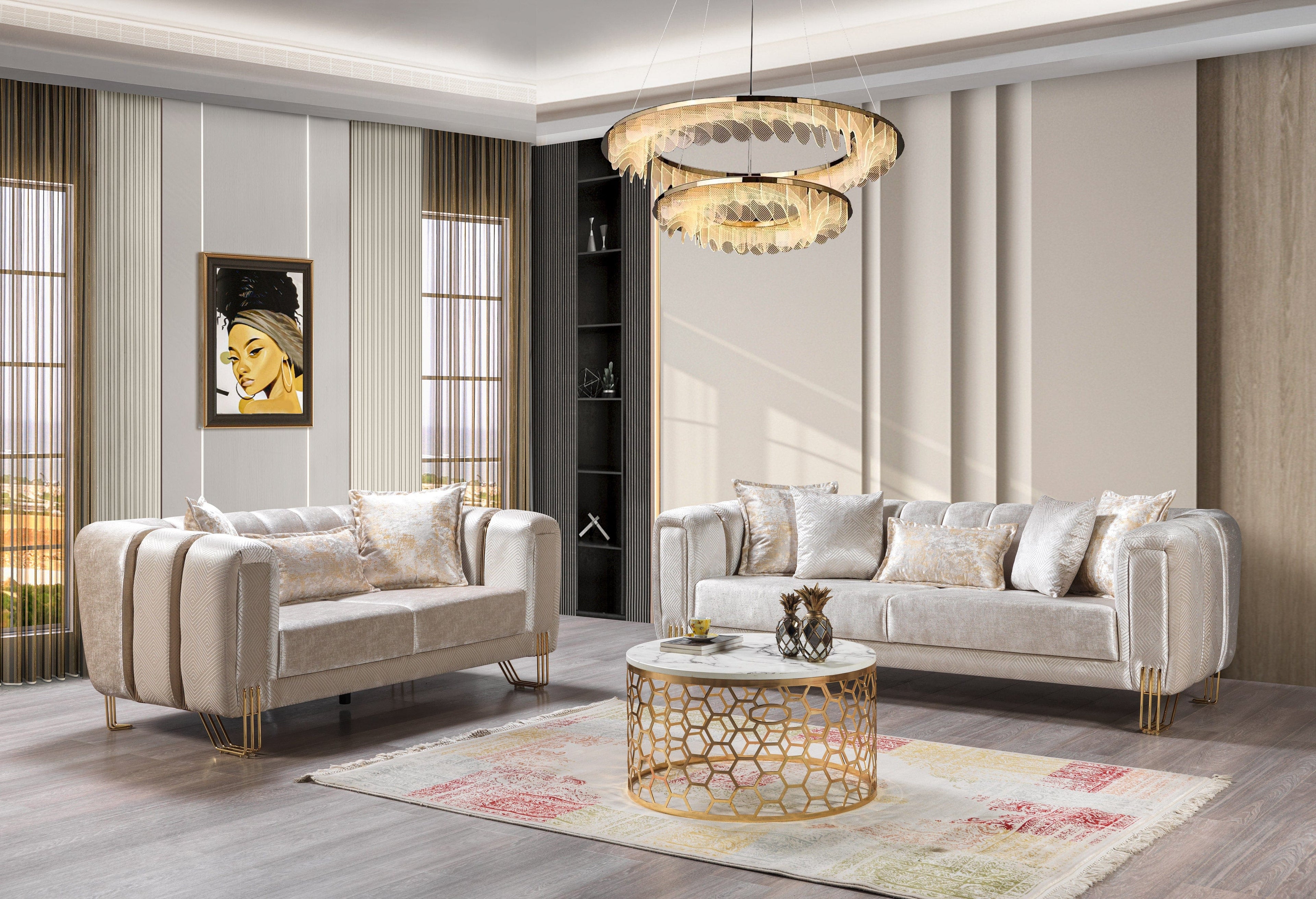 Santana Living Room Set Living Room Set Berch Furniture