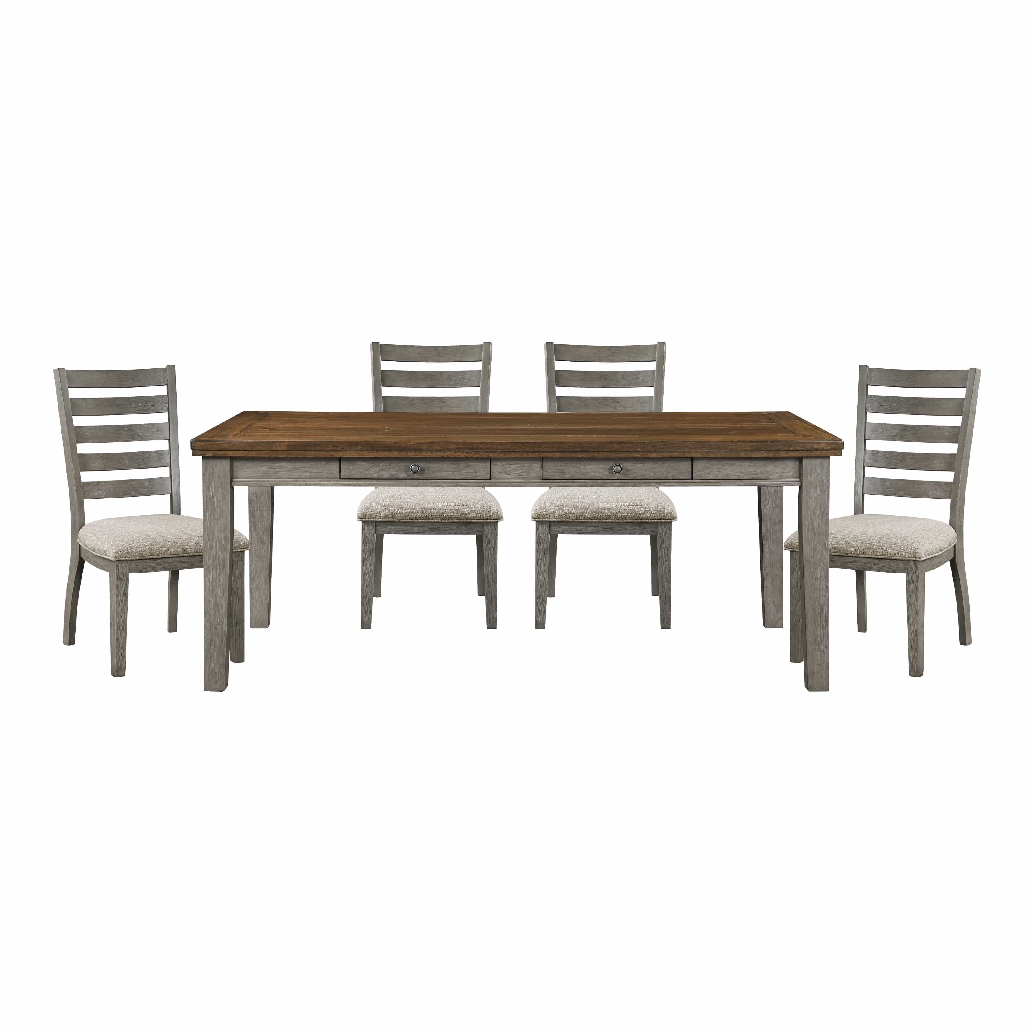 Tigard Dining Set 5-Piece Set / Gray Dining Set Berch Furniture