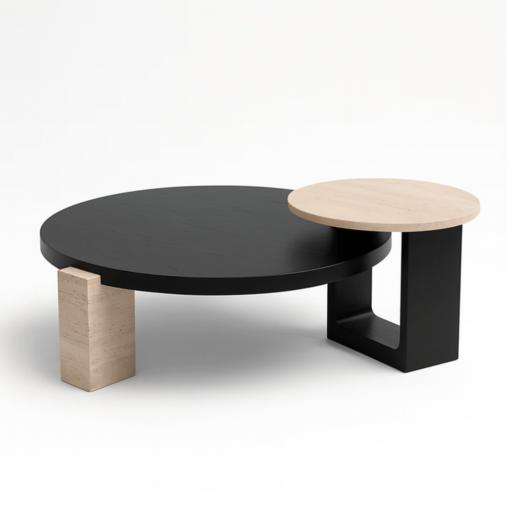 Travertine Coffee Table Coffee Table Berch Furniture
