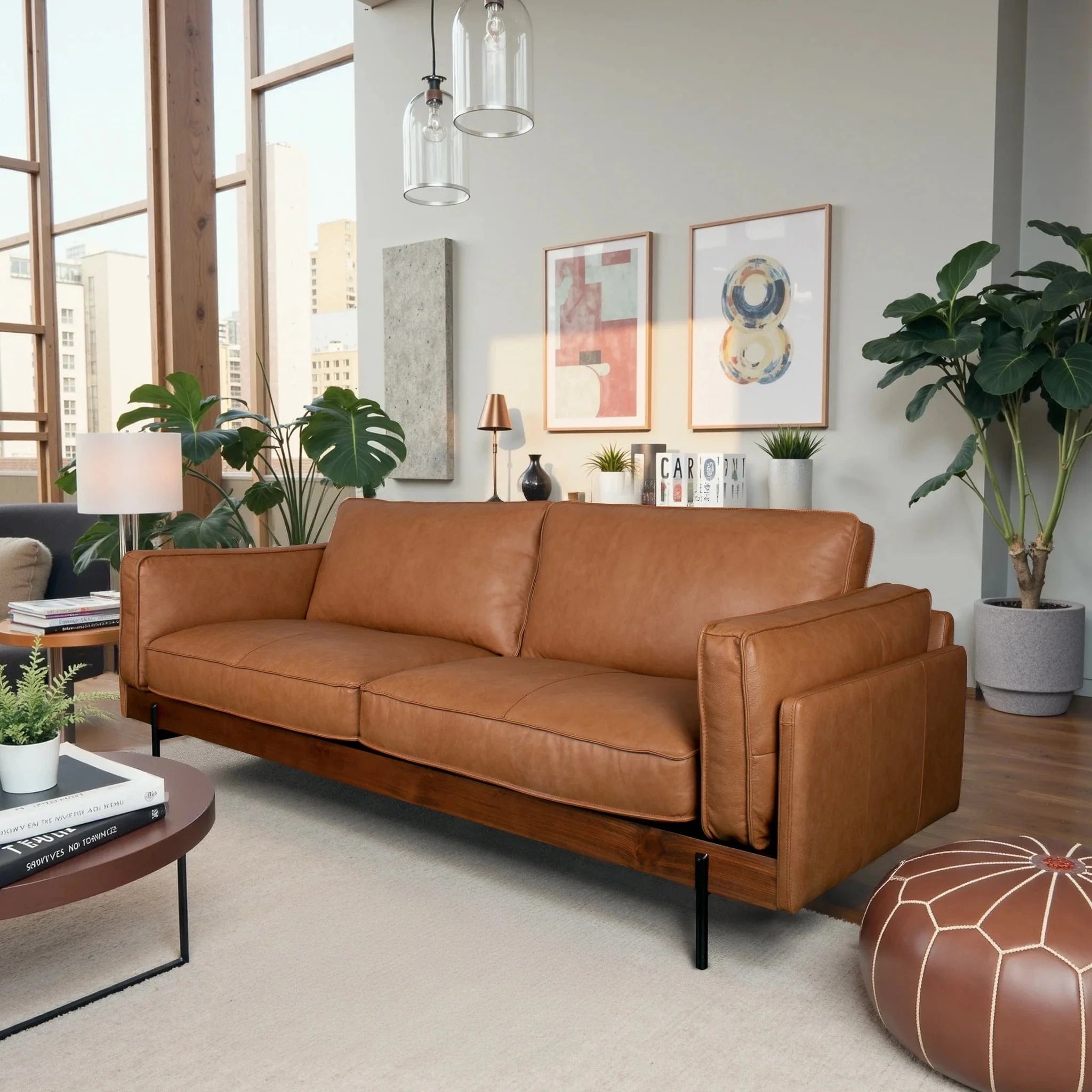 Utica Top Grain Sofa Sofa Berch Furniture