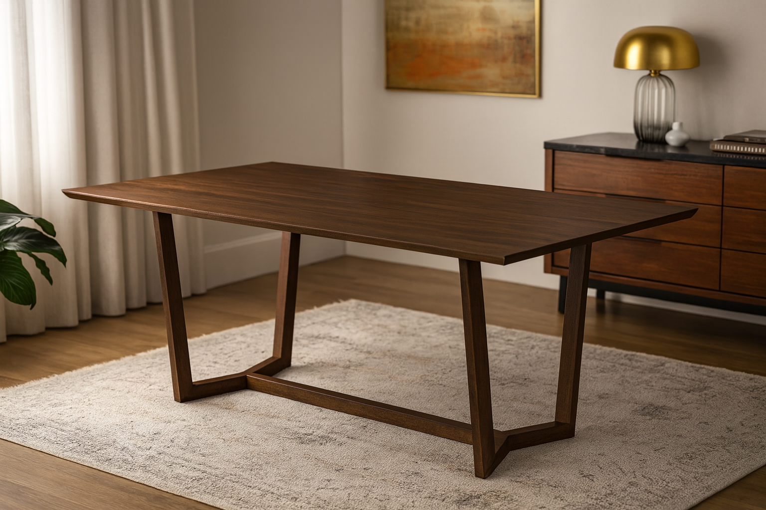 Marina Solid Wood Dining Table