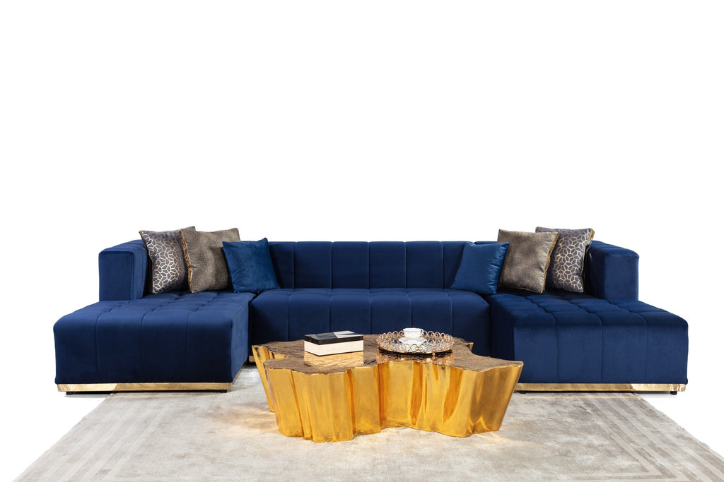 Elisha Velvet Sectional