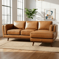 Chase Top-Grain Leather Sofa, 90 Inches MCM