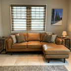 Chase Top-Grain Leather Sofa, 90 Inches MCM