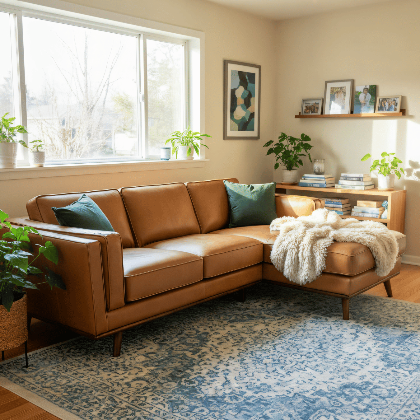 Chase Top-Grain Leather Sofa, 90 Inches MCM