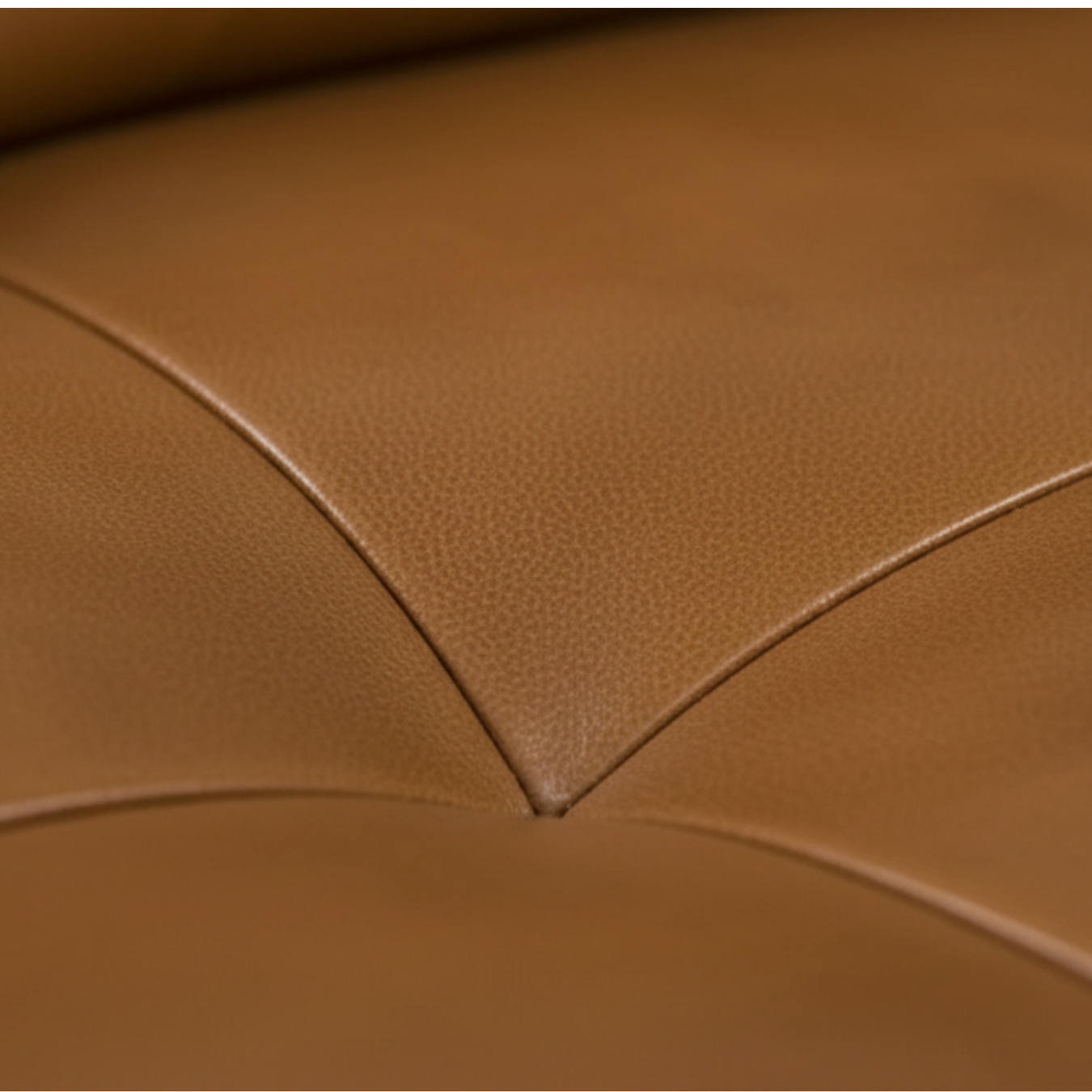 Benson Leather Sectional, Top-Grain Mid Century Modern L-Shaped Sofa 99"