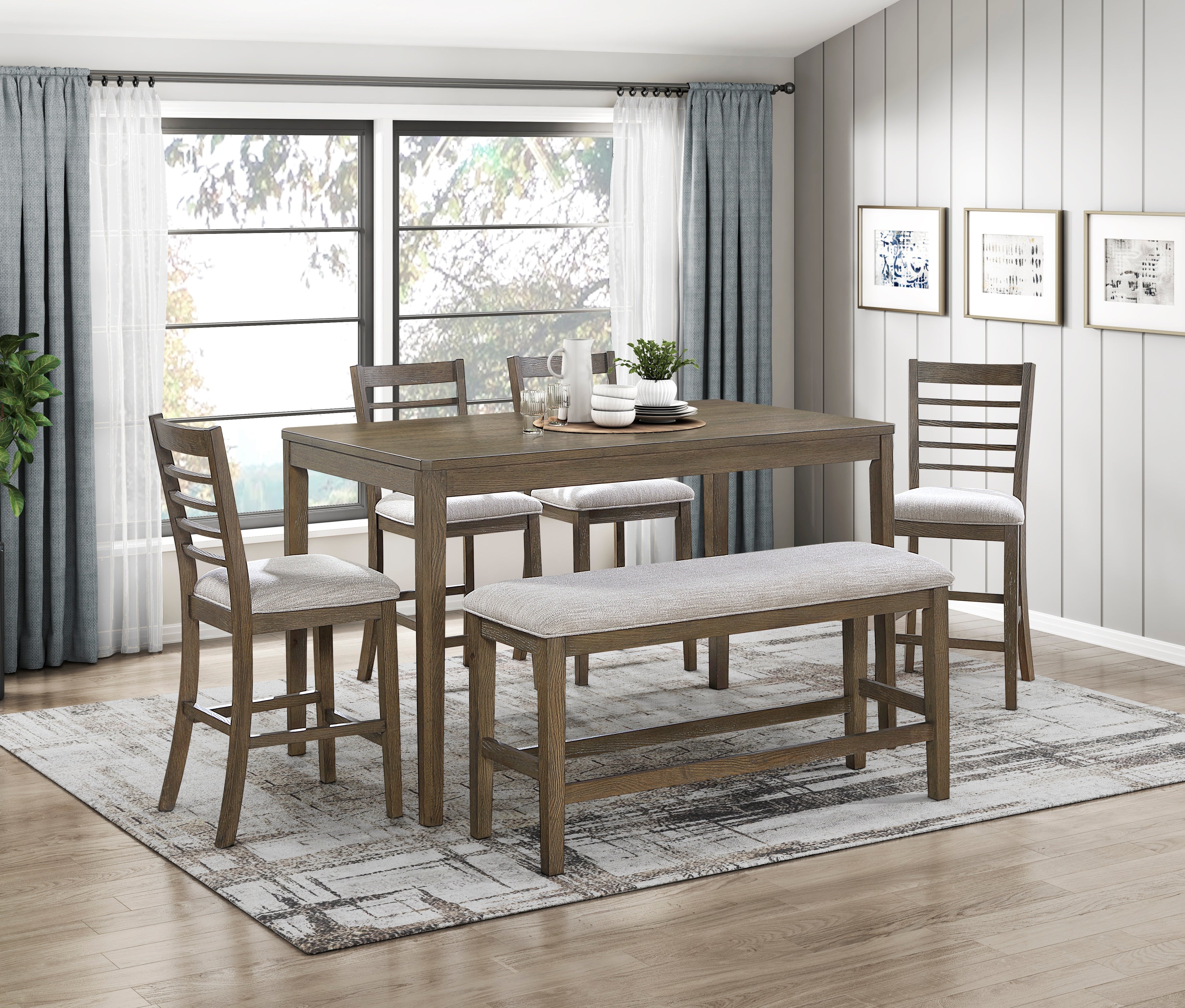 Emilia Dining Set w/ Bench