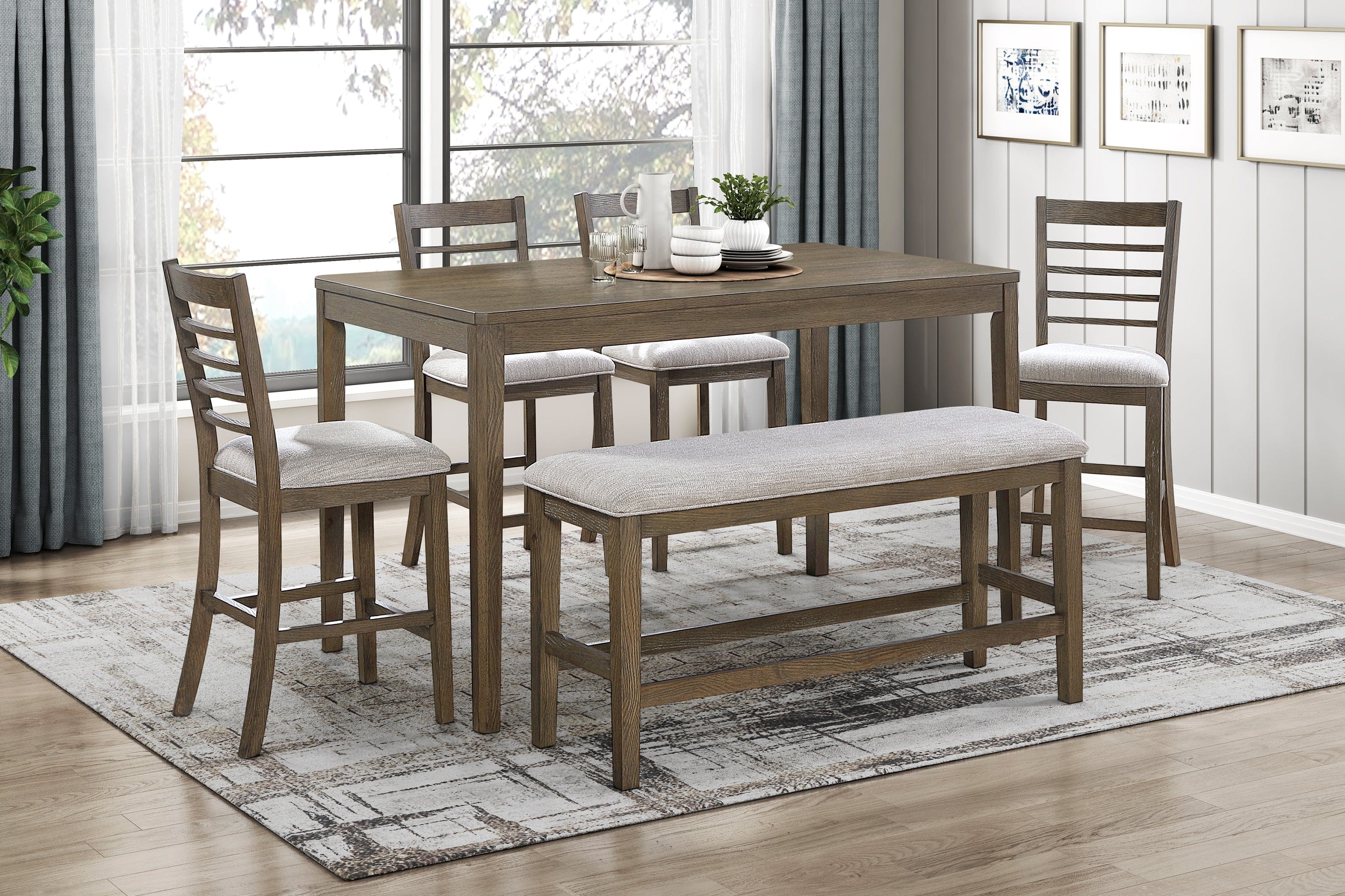 Emilia Dining Set w/ Bench