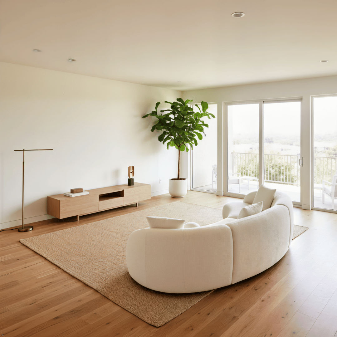 Boucle Sectional Ivory 3-Piece