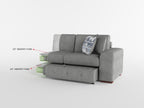 Pull-Out Sleeper Sofa Bed with Storage Chaise