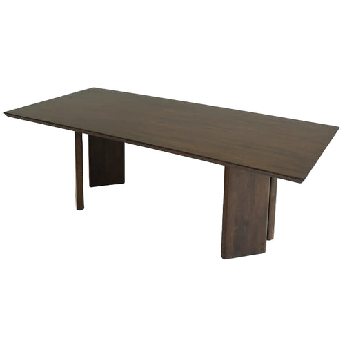 Wooden table on a white background