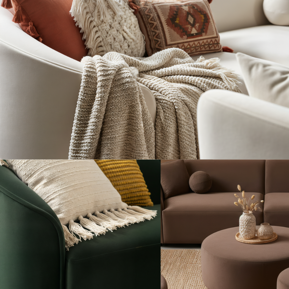 BERCH X Cloe • Velvet Sectional Lounge Chaise