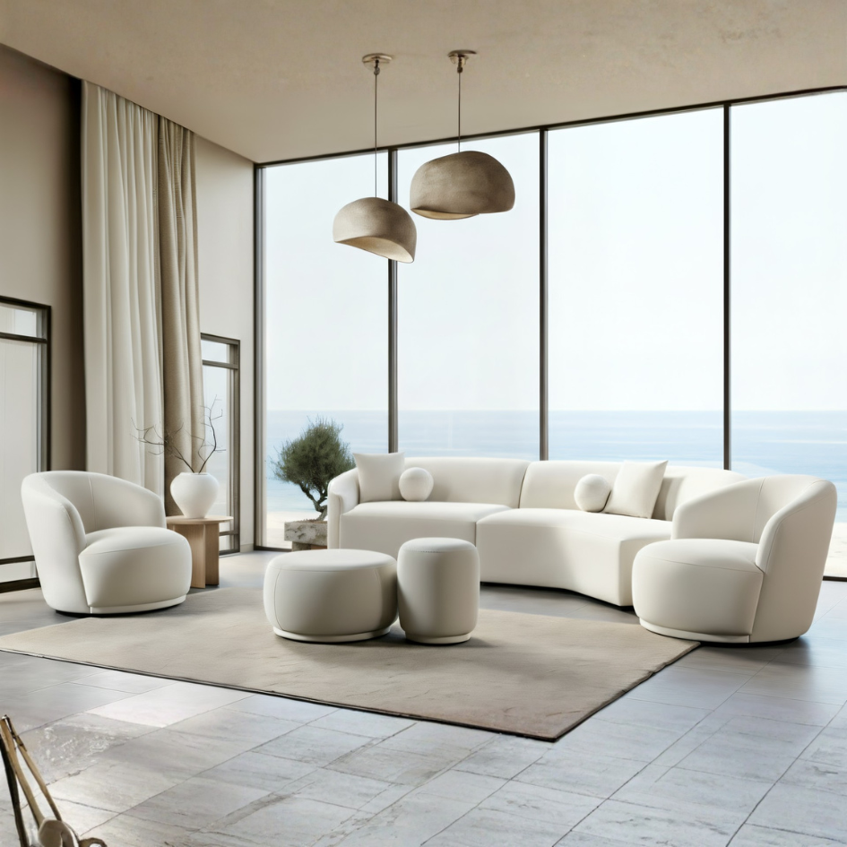 BERCH X Cloe | Velvet Sectional Lounge Chaise