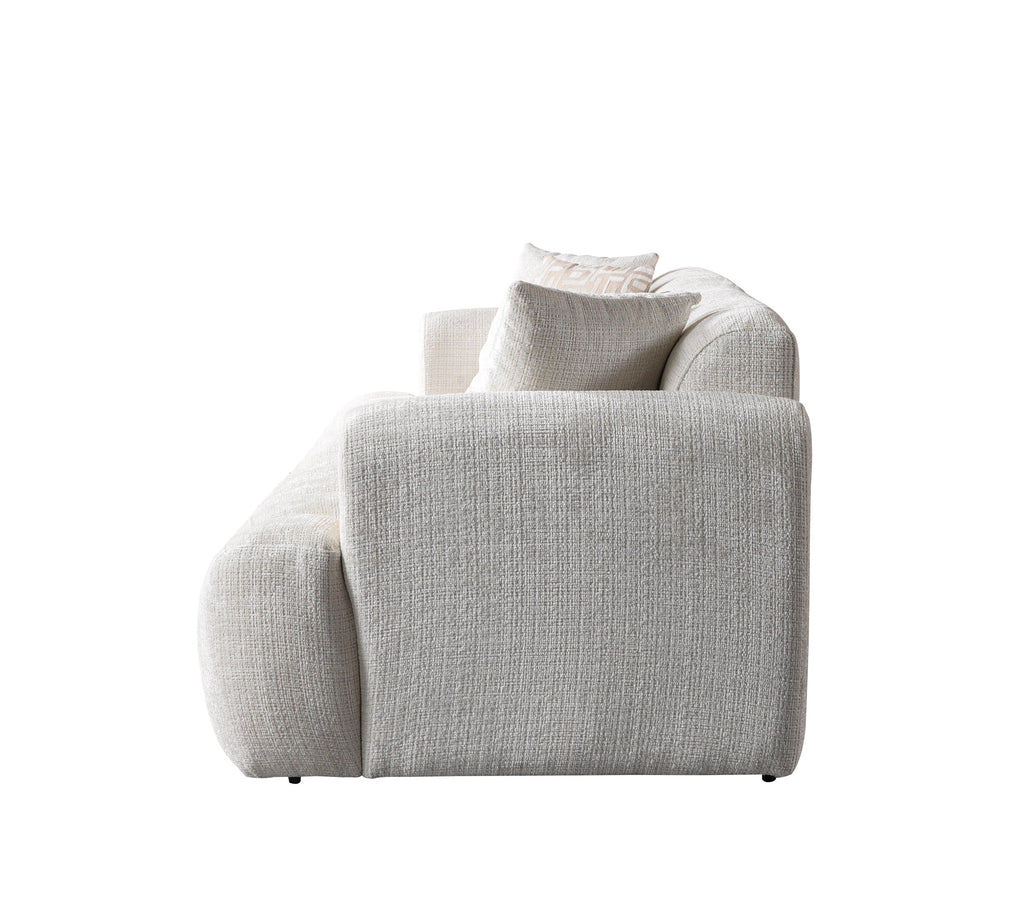 Gray armchair on a white background