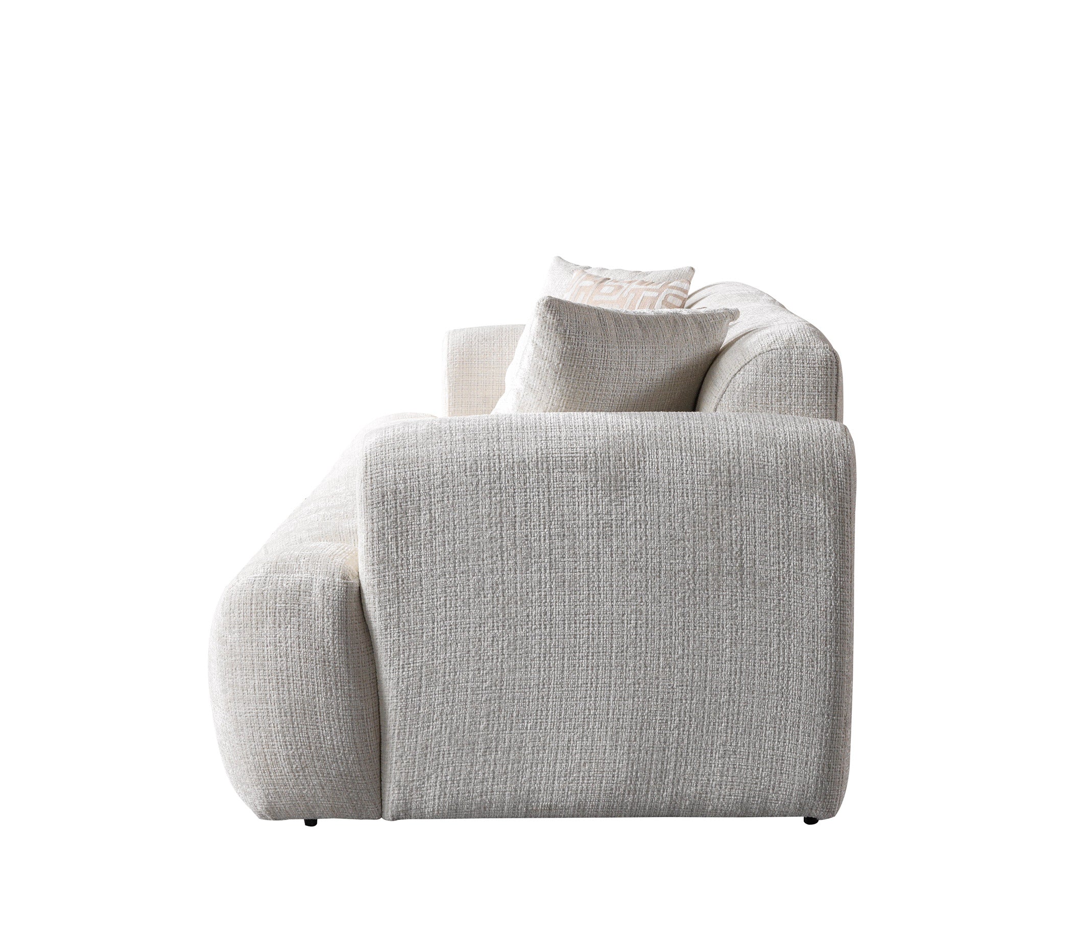 Gray armchair on a white background