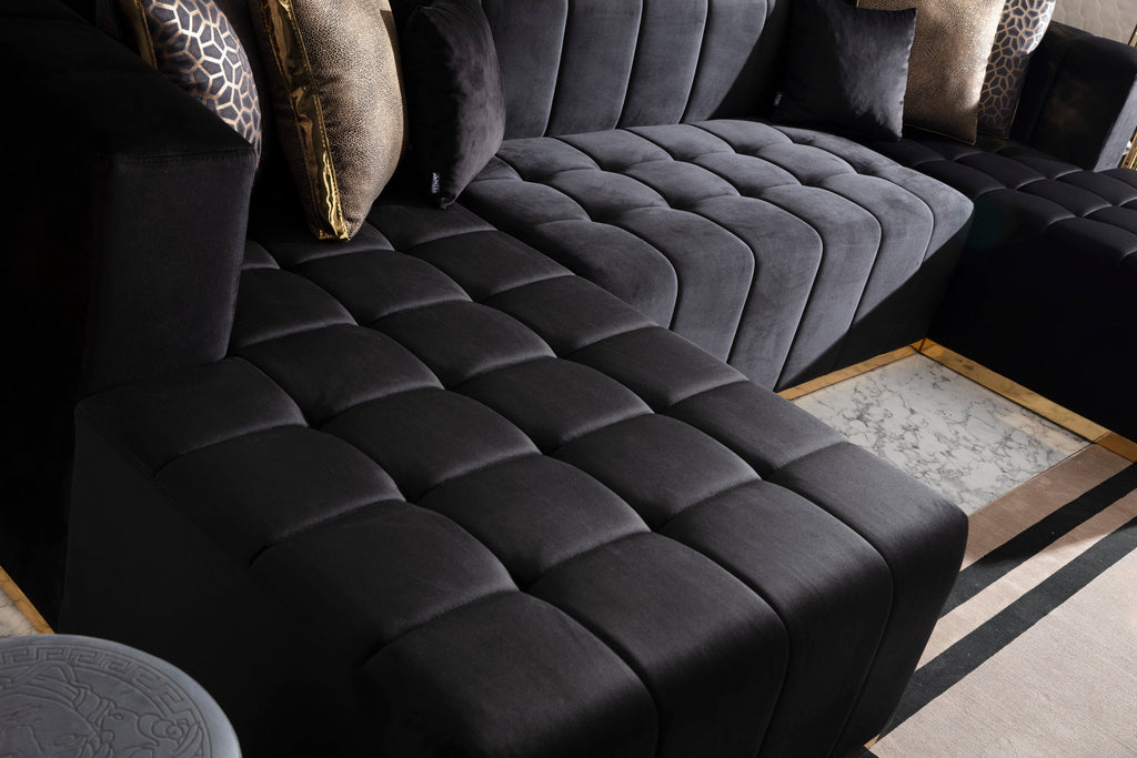 Elisha Velvet Sectional