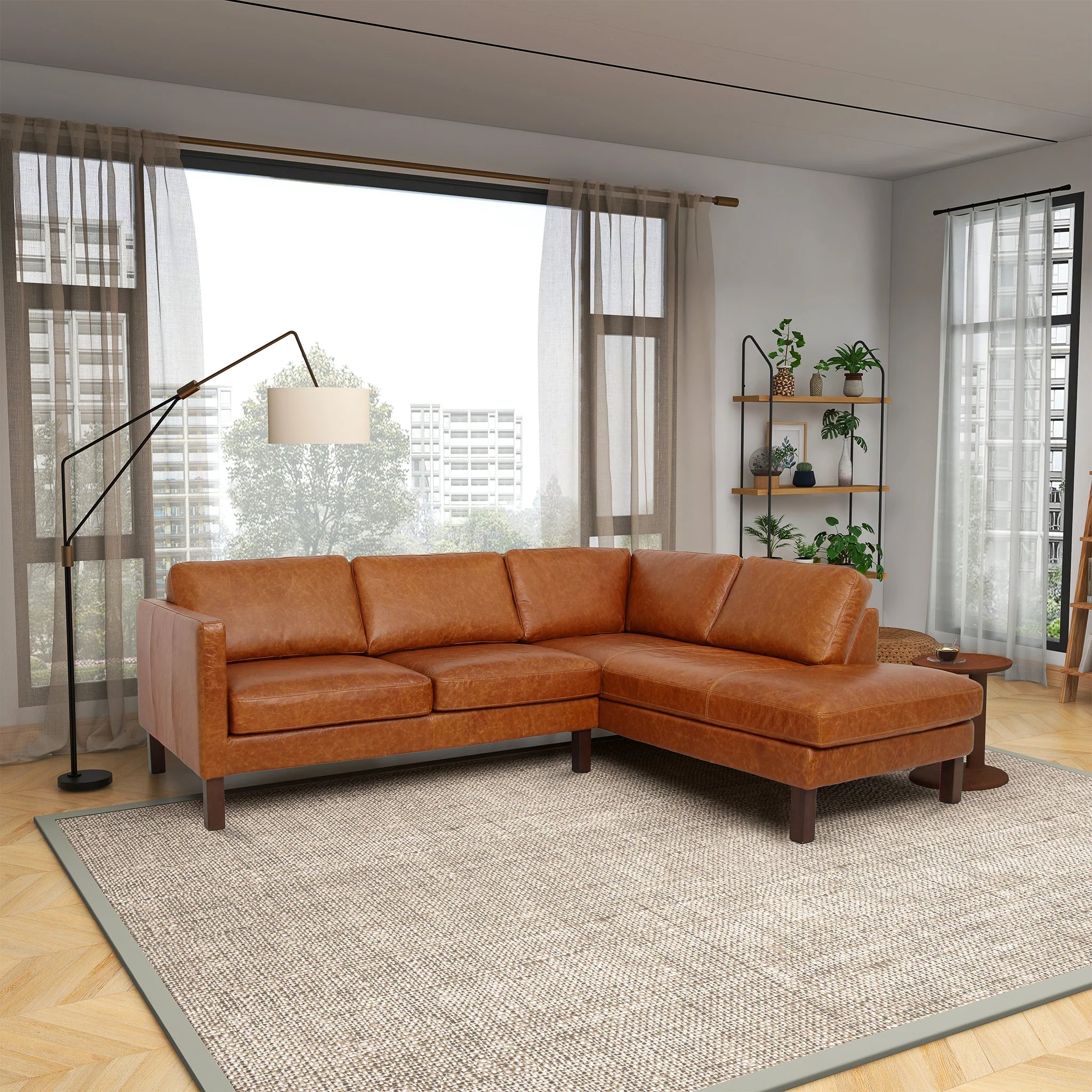 Juno Leather Sectional