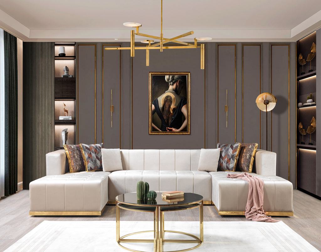 Elisha Velvet Sectional