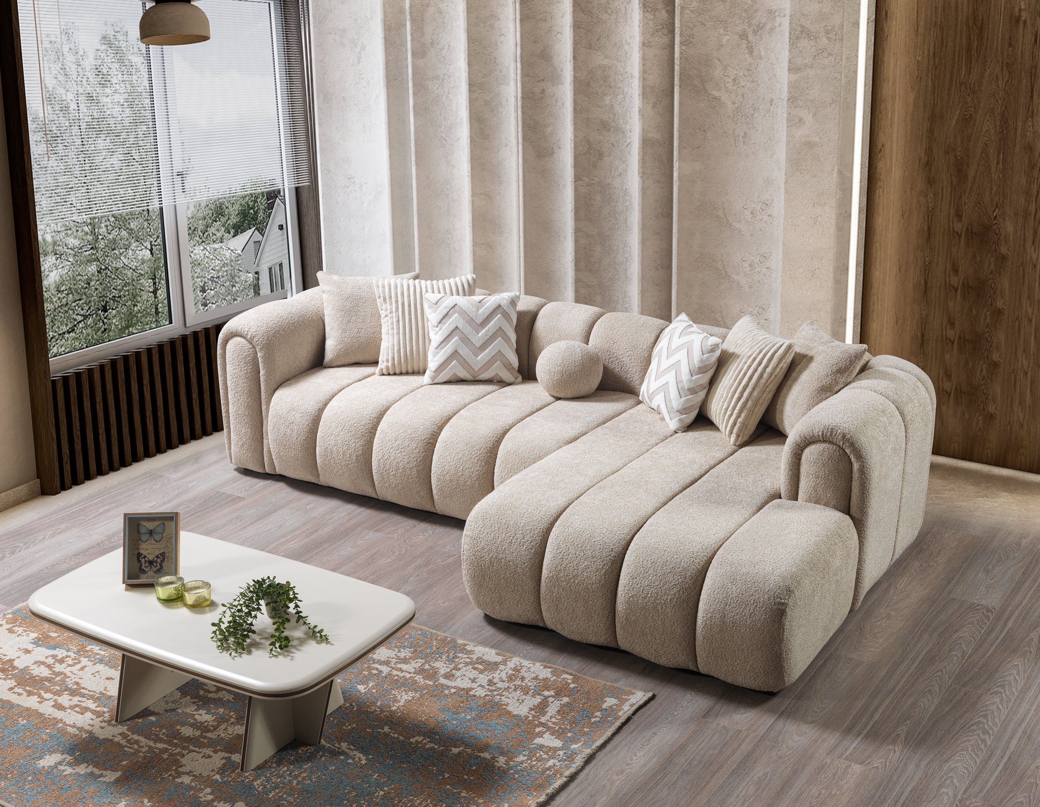 Liz Boucle Sectional