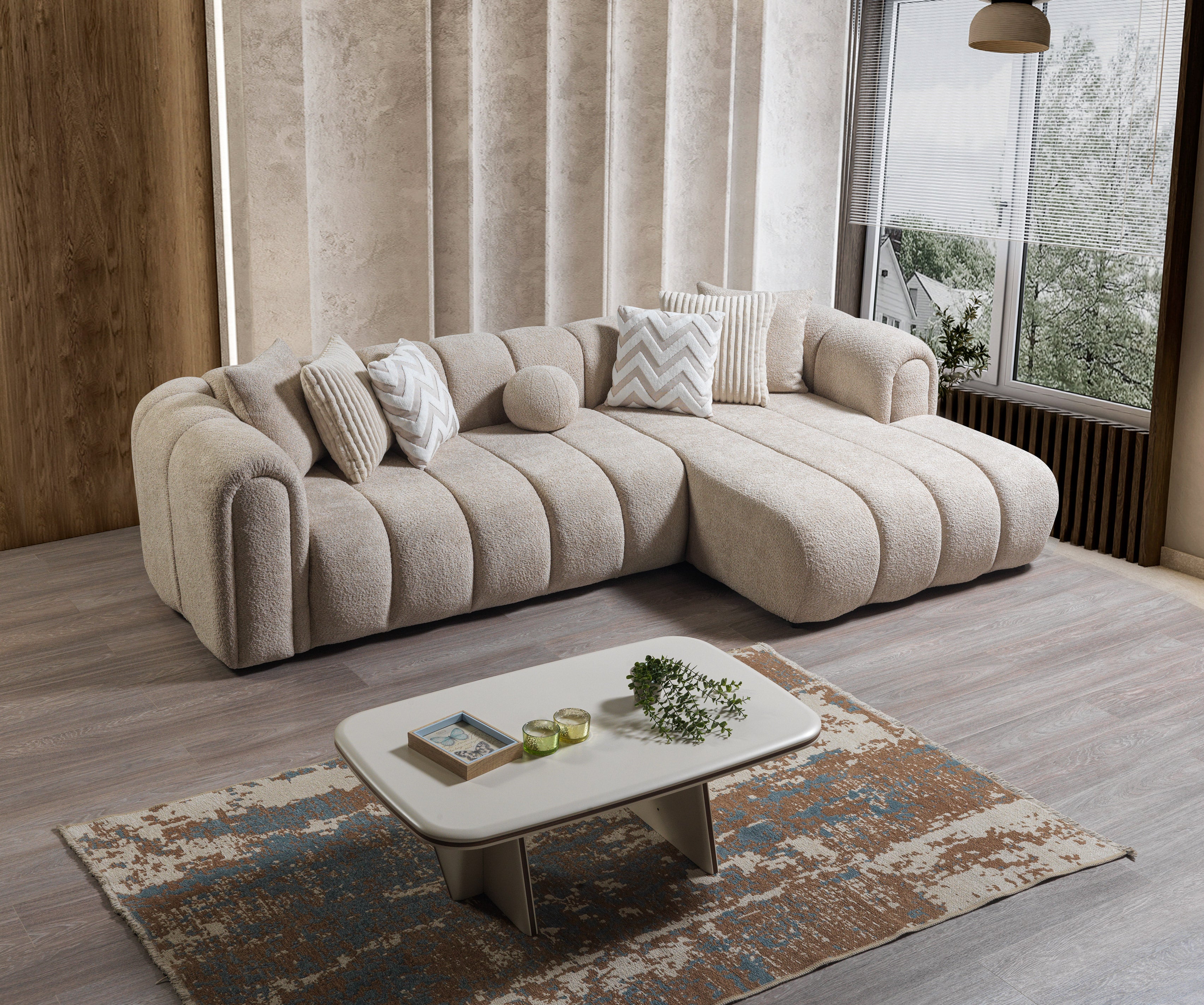 Liz Boucle Sectional