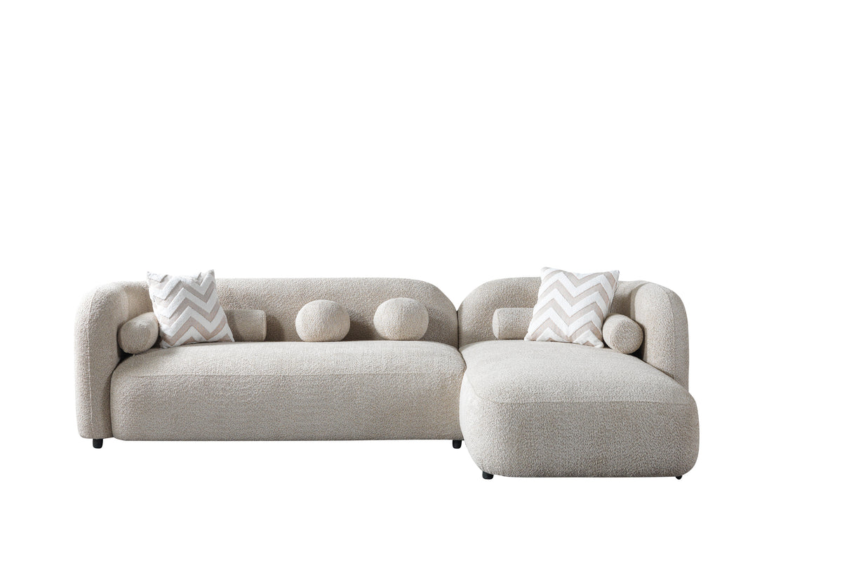 Liva Boucle Sectional Sand