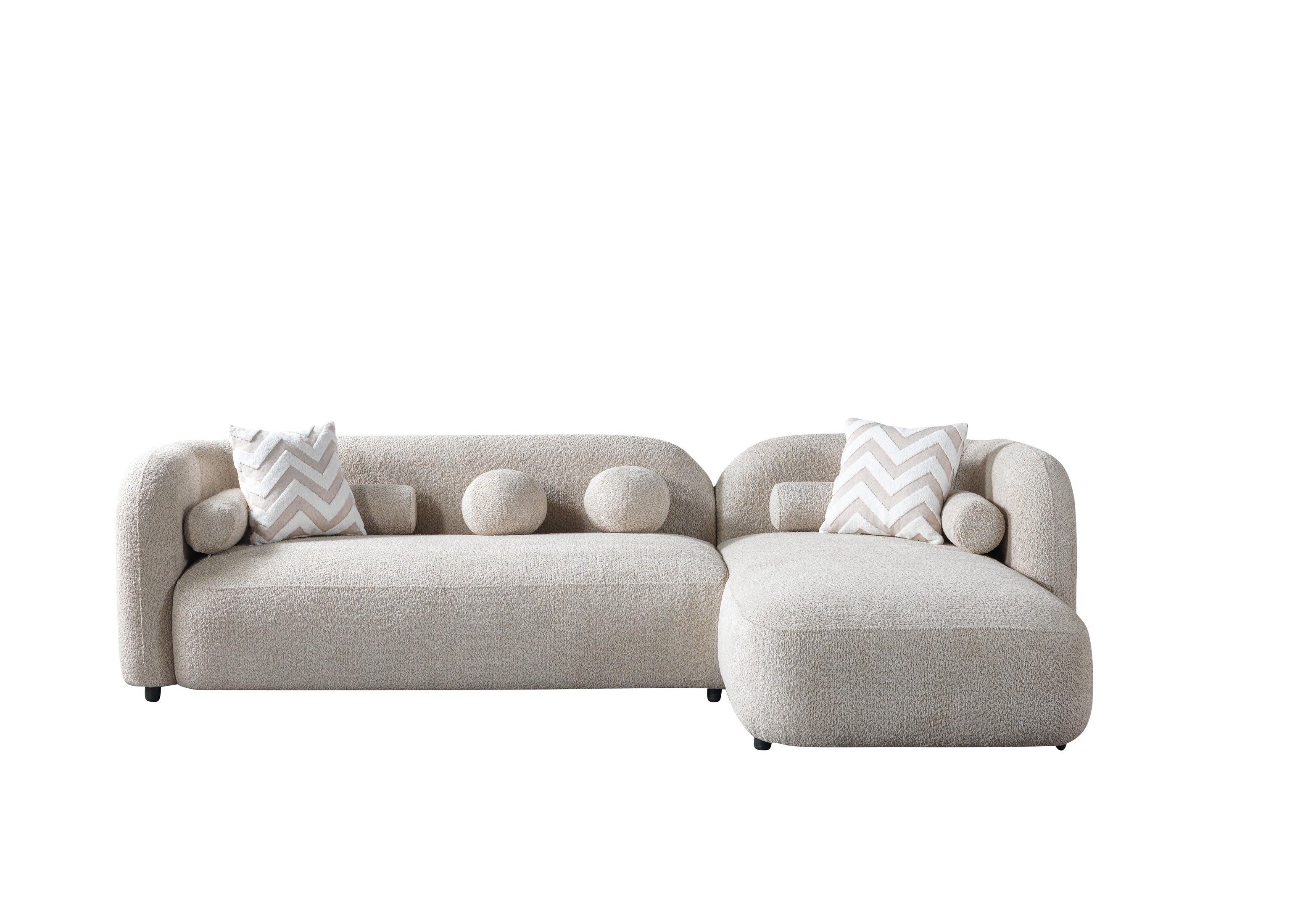Liva Boucle Sectional Sand