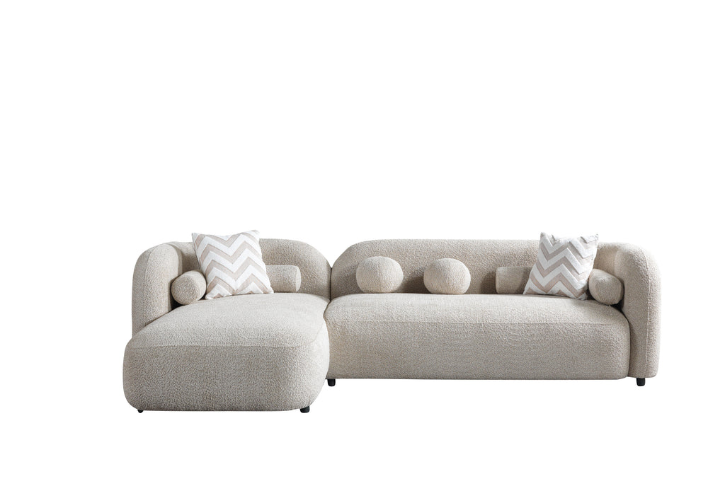 Liva Boucle Sectional Sand