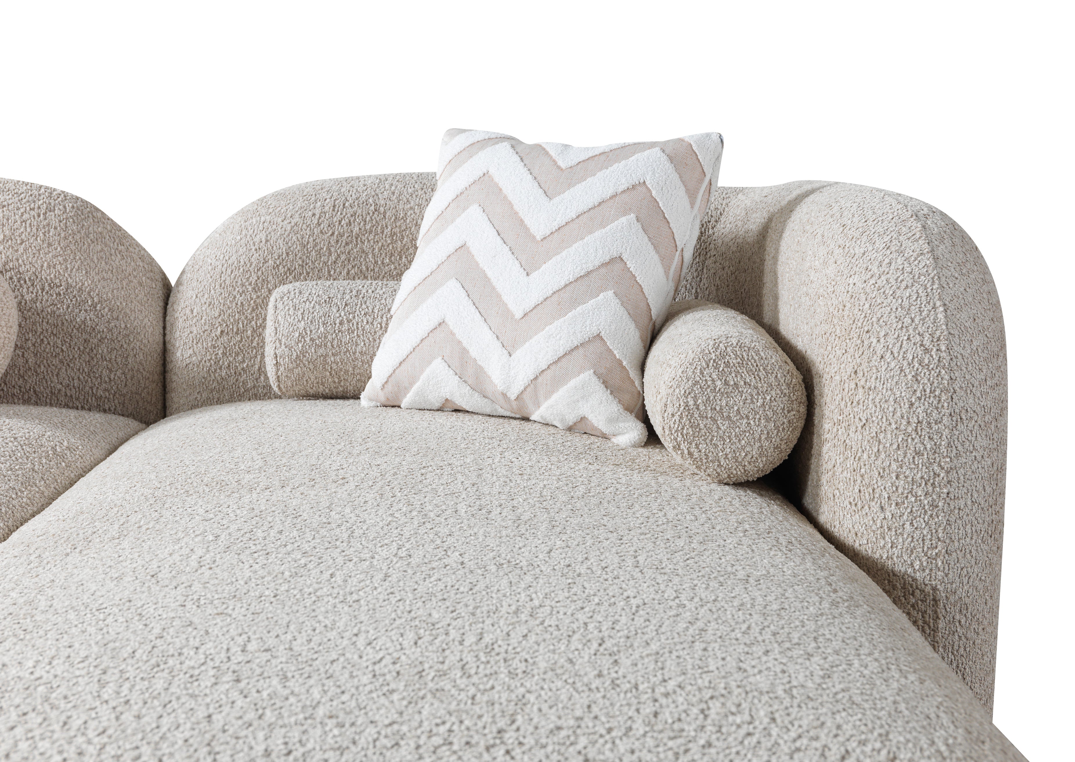 Liva Boucle Sectional Sand