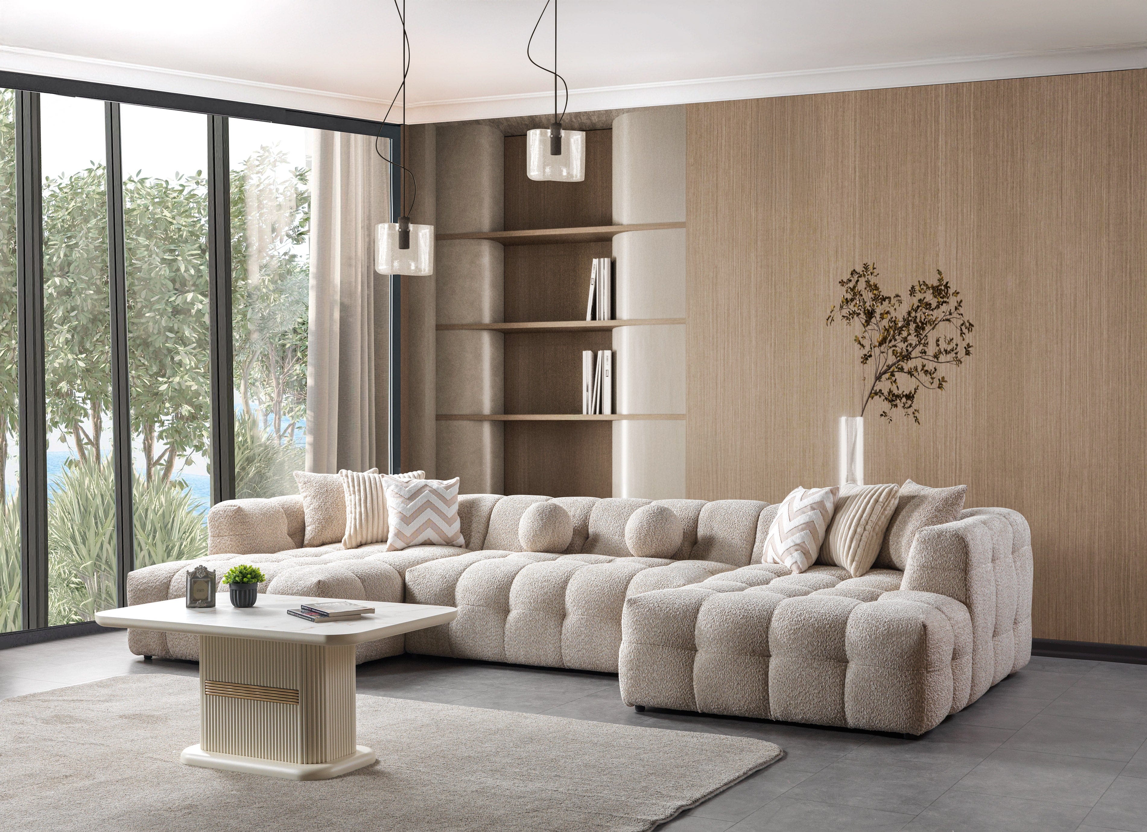 Ivy Boucle Sectional