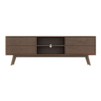 Mid Century 71" TV Stand Solid Wood, Legs Only Assembly