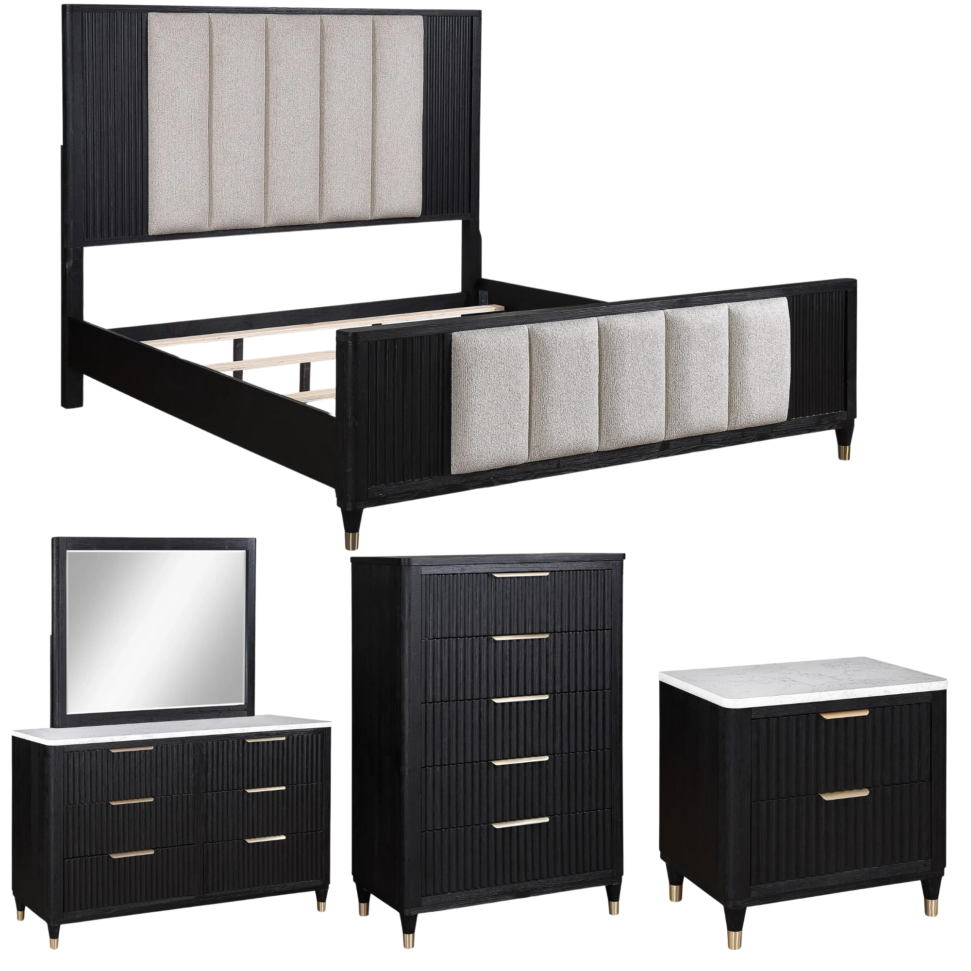 Kara 5-Pc Bedroom Set