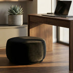 Bonita Round Velvet Ottoman/Stool