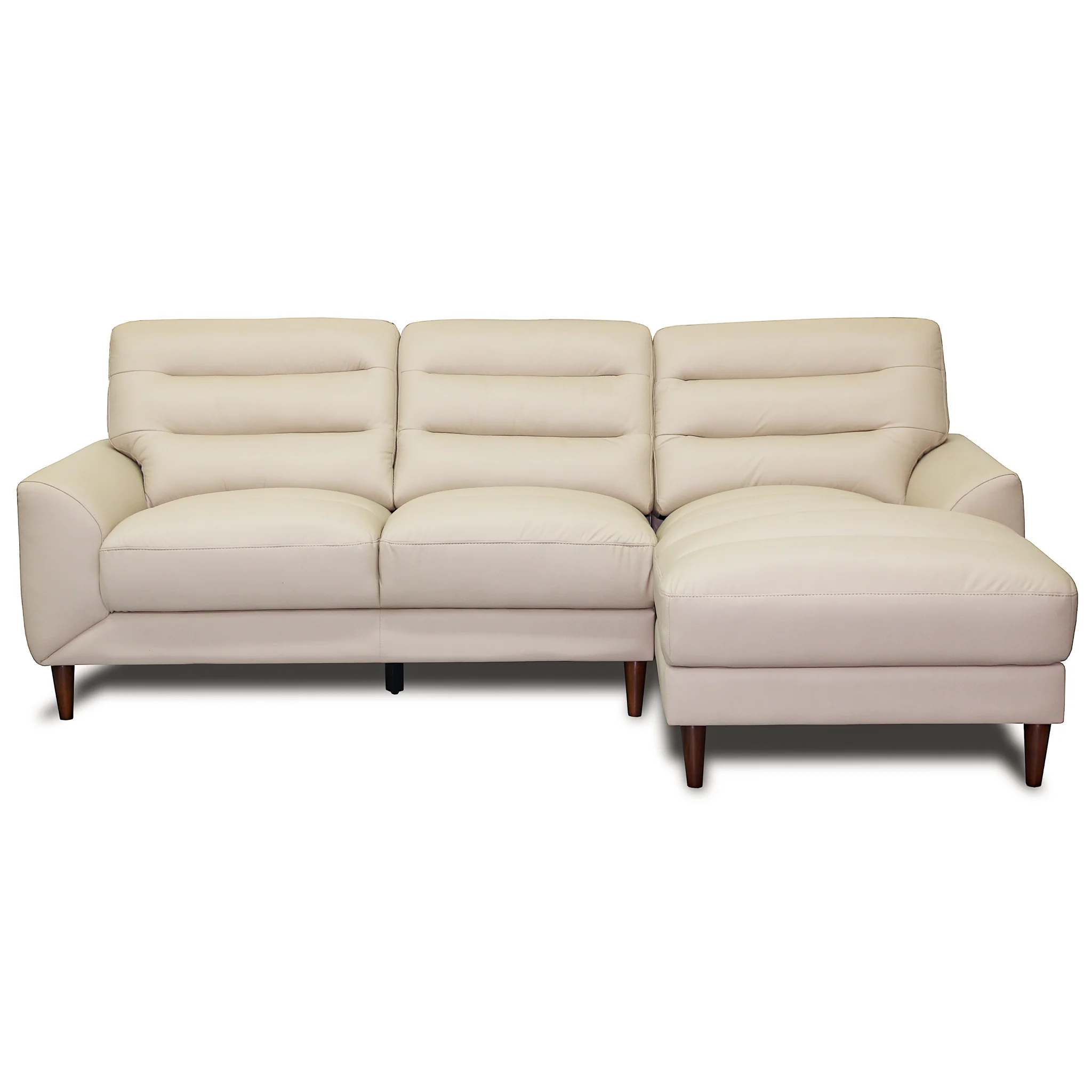 Clarion Top-Grain Sectional Sofa with Chaise 100 Wide