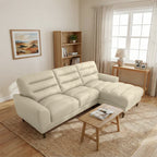 Clarion Top-Grain Sectional Sofa with Chaise 100 Wide