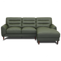 Clarion Top-Grain Sectional Sofa with Chaise 100 Wide