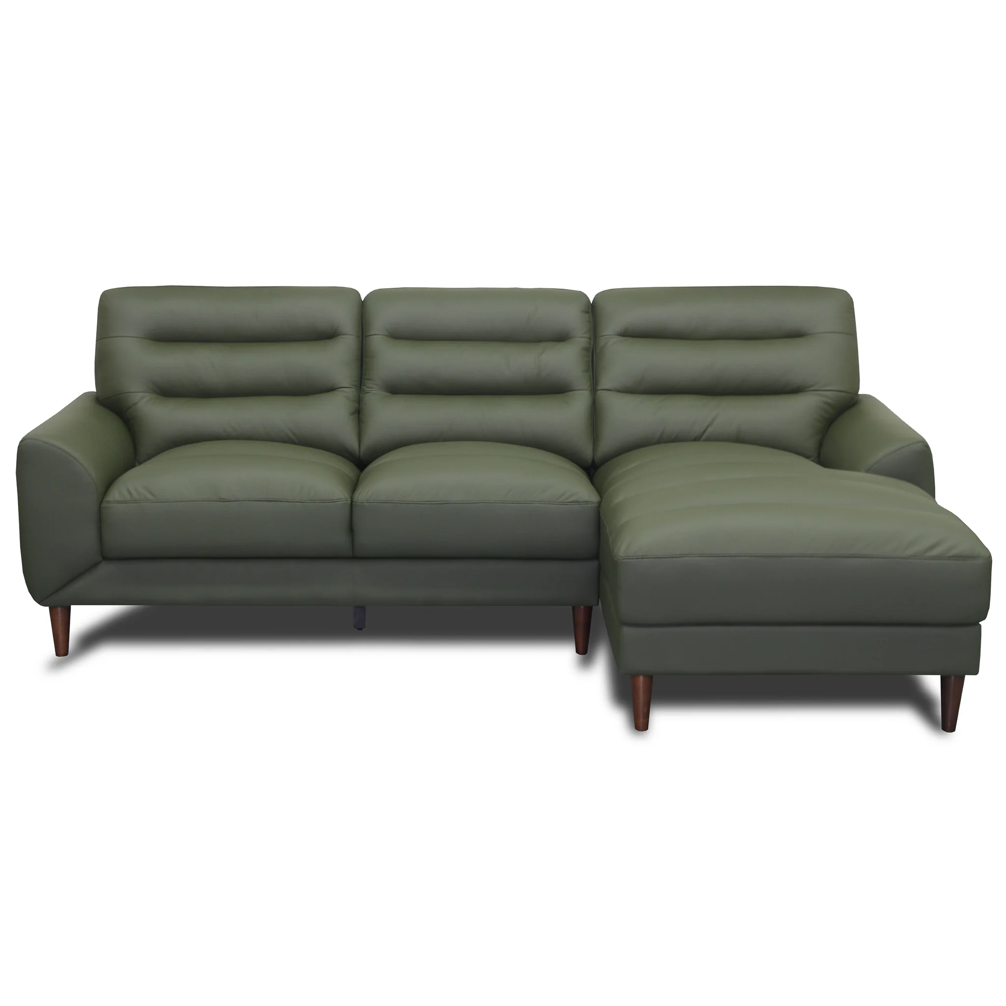 Clarion Top-Grain Sectional Sofa with Chaise 100 Wide
