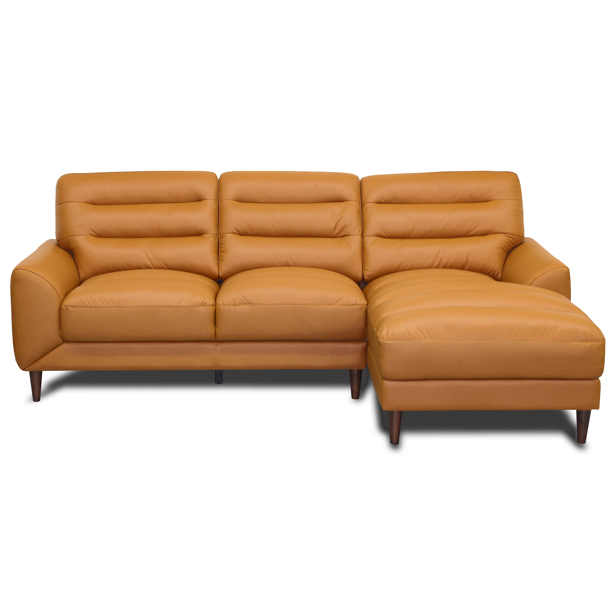 Clarion Top-Grain Sectional Sofa with Chaise 100 Wide
