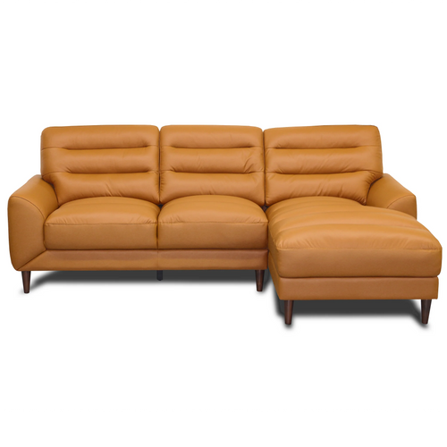 Clarion Top-Grain Sectional Sofa with Chaise 100 Wide