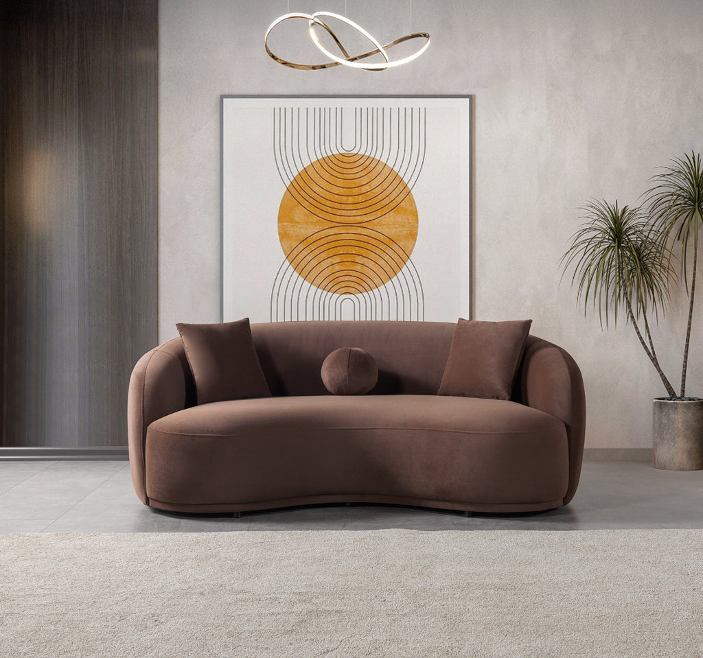 Bonita Velvet Collection Sofa / Coffee Living Room Set Berch Furniture