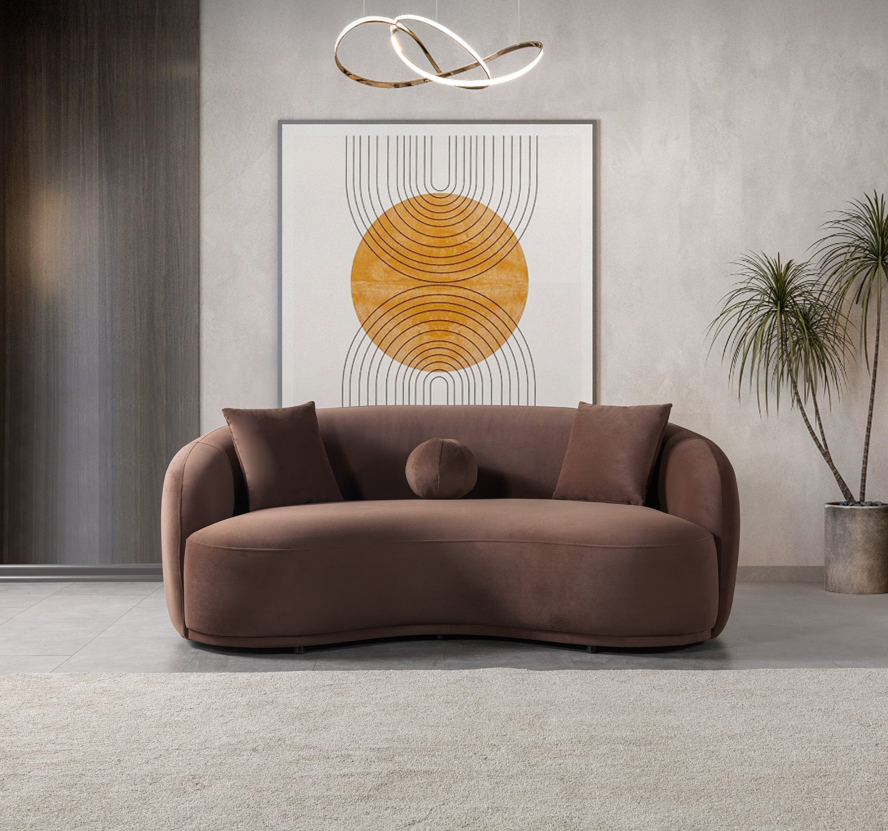 Bonita Velvet Collection Sofa / Coffee Living Room Set Berch Furniture