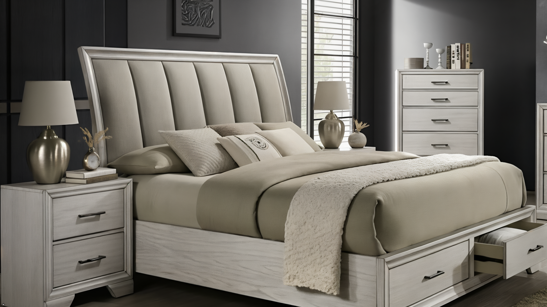 Jennings 6-Piece Storage Bedroom Set