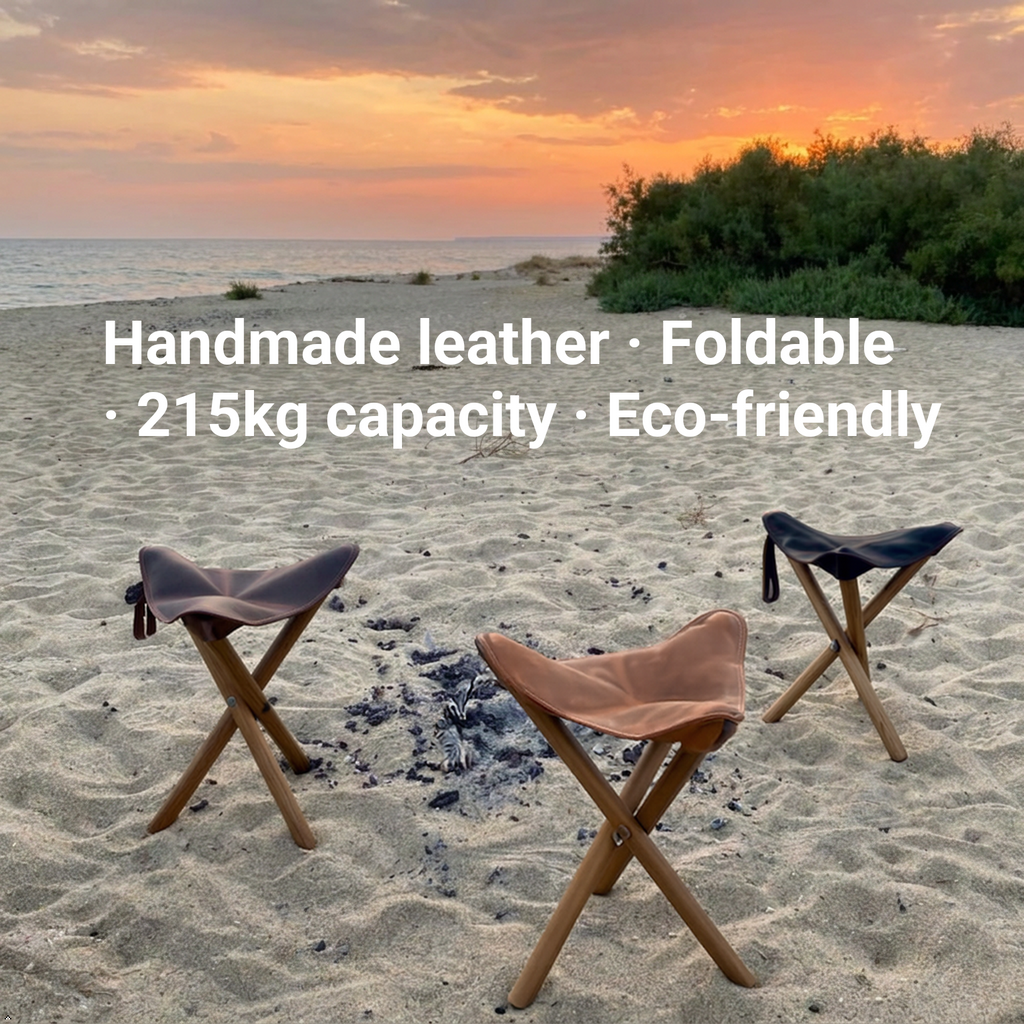 Nomad Full Grain Leather Stool