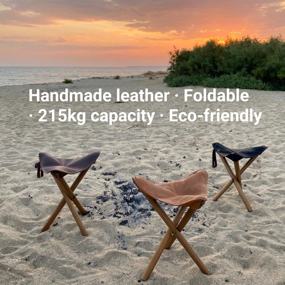 Nomad Full Grain Leather Stool